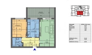Apartament 2 camere 64 mp cu balcon Brancoveanu Metrou