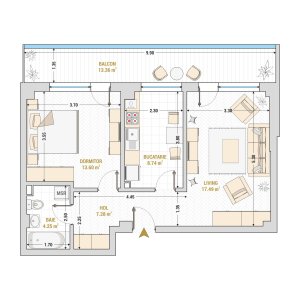 Gheorghieni 34 - 13 Septembrie - apartament 2 camere 2020