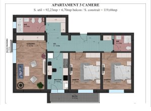 Apartament 3 camere - Parcul Carol - Fabrica de chibrituri