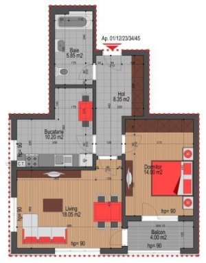Apartament 2 camere - Tip 2D - Splaiul Unirii - Comision 0