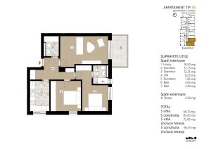 Calea Mosilor - Pasaj Obor - apartament 3 camere 2021 - comision 0