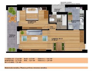 Calea Vitan 271 - Auchan - apartament 2 camere 2021 - COMISION 0